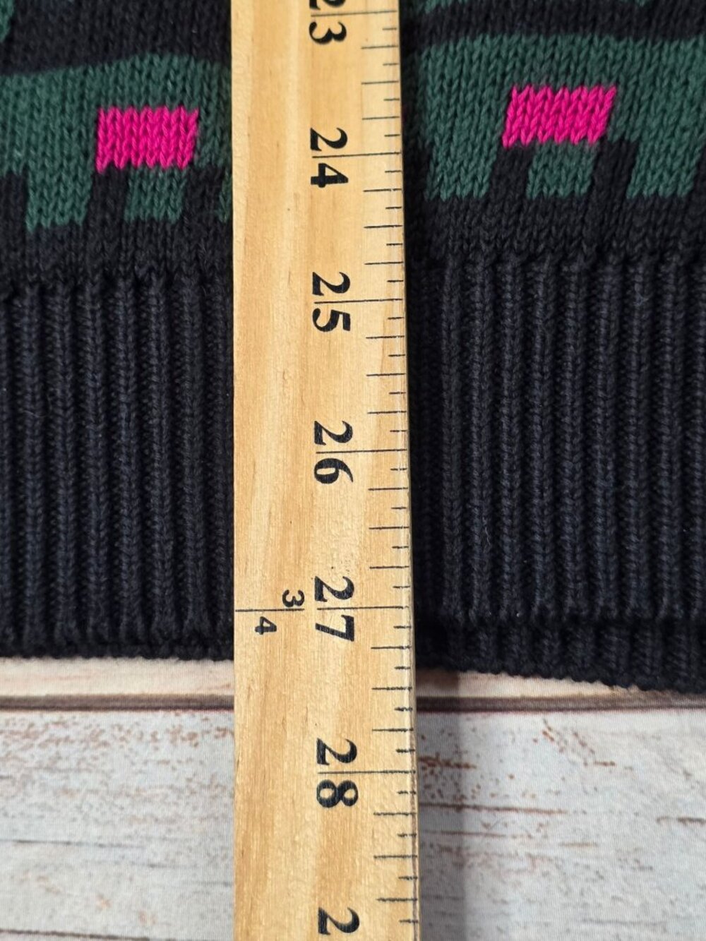 Vintage United Colors Of Benetton Graphic Sweater Made In Italy 100% Cotton, Med - Picture 7 of 7